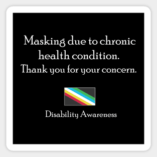 Masking - Disability Awareness Sticker